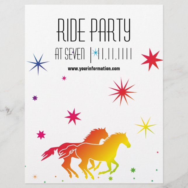 Ride Party Reklamblad (Baksidan)