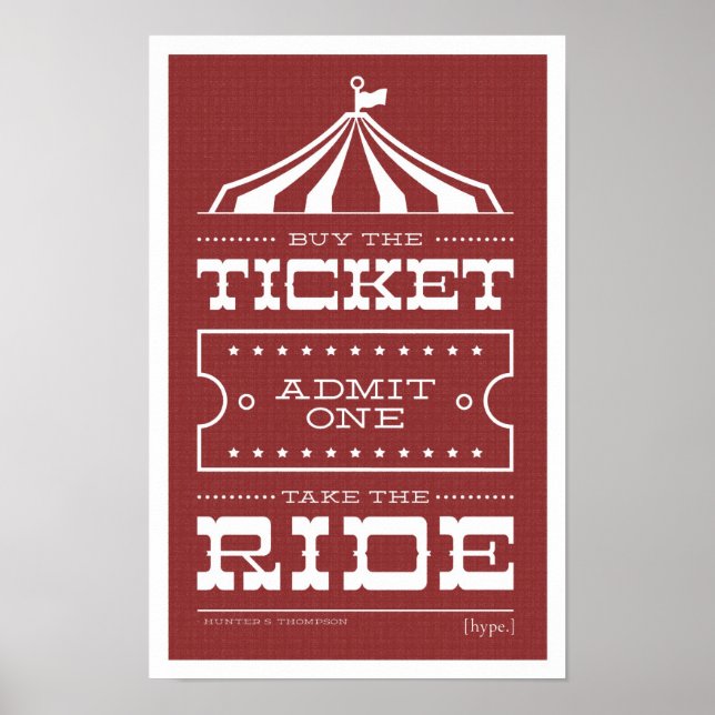 Ride Print Poster (Framsidan)