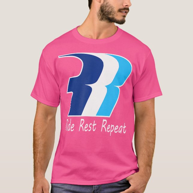 Ride Rest Repeat Renegade Bmx T Shirt (Framsida)