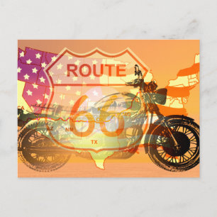 Ride Route 66 Vykort