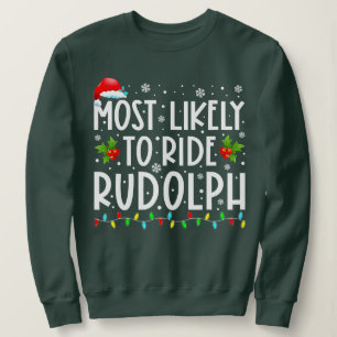 Ride Rudolph Älskare Funny-julen T Shirt