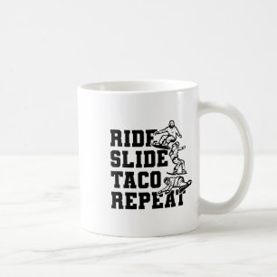 Ride Slide Taco Repeat Snowboarder Snowboarder Kaffemugg