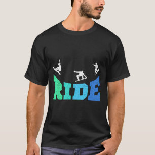 Ride Snowboard Snowboarder Snowboarder Boys Kids T Shirt