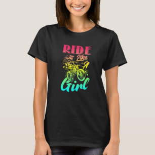 Ride som en Biker för unga flickor T Shirt