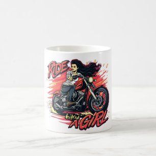 Ride som en flicka kaffemugg