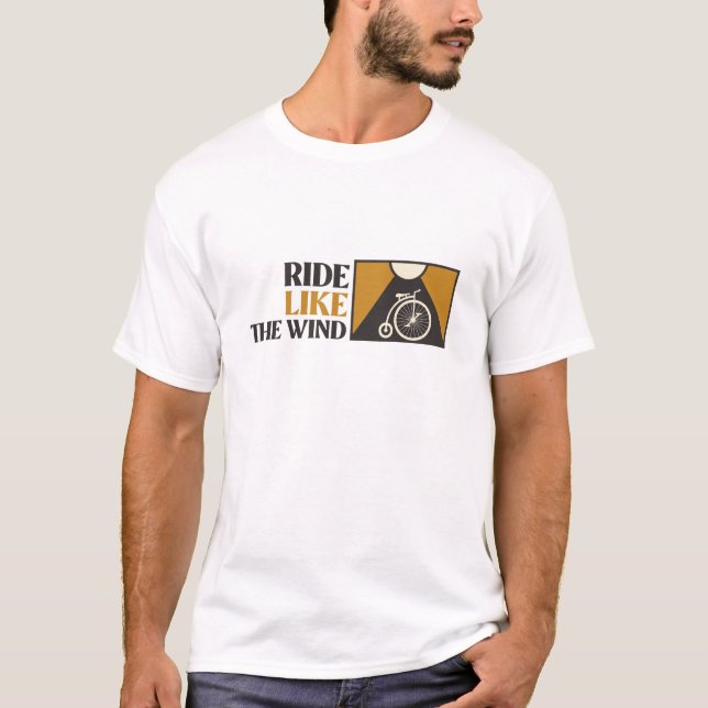 Ride som Vind-FISKE T Shirt (Framsida)