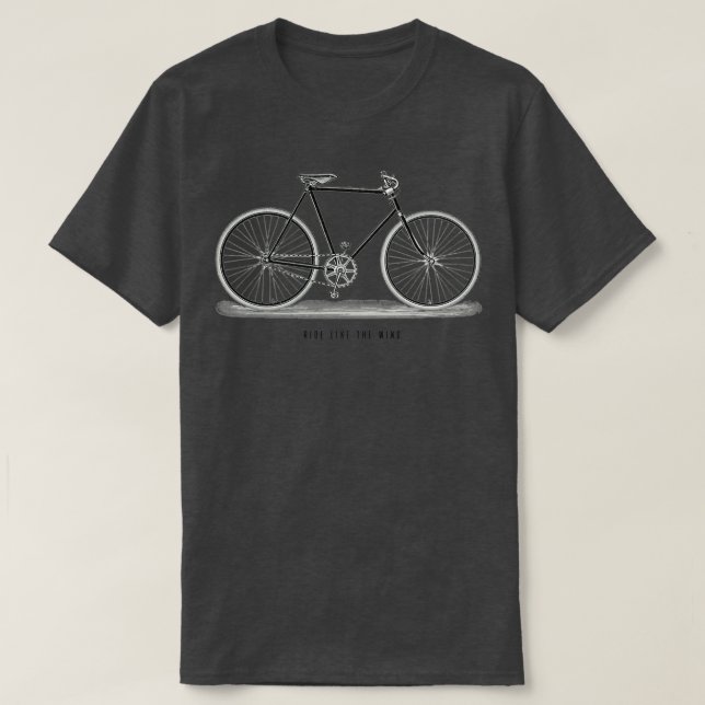 Ride som Vinden Retro-cykeln T Shirt (Design framsida)