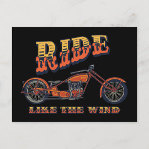 Ride som Vinden Vykort