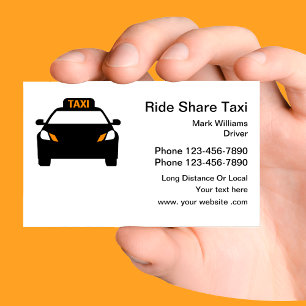 Ride Taxi Transport Visitkort