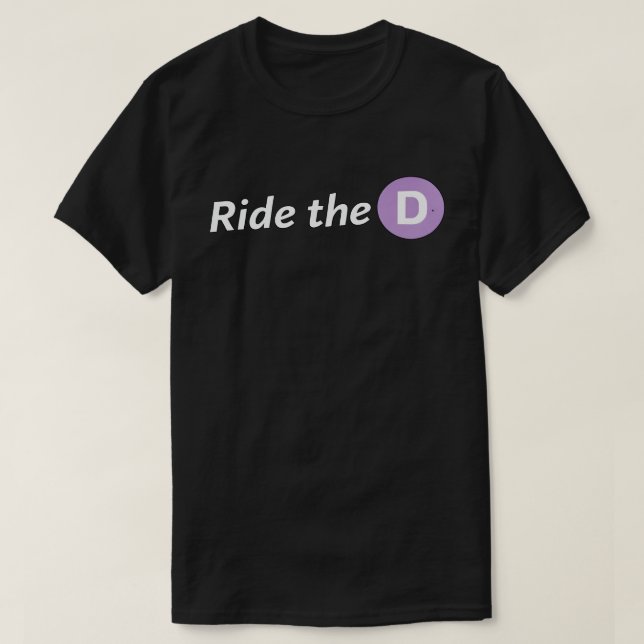 Ride the D Herr Basic T-Shirt (Design framsida)