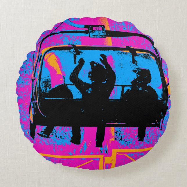 Ride the Mountain - Mountain Bikers Rund Kudde (Framsidan)