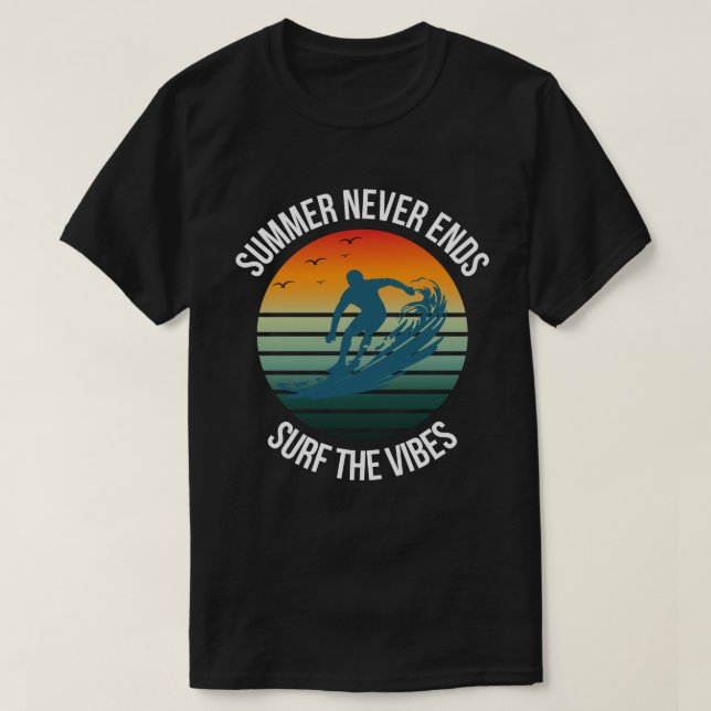 "Ride the Summer Wave" T Shirt (Design framsida)