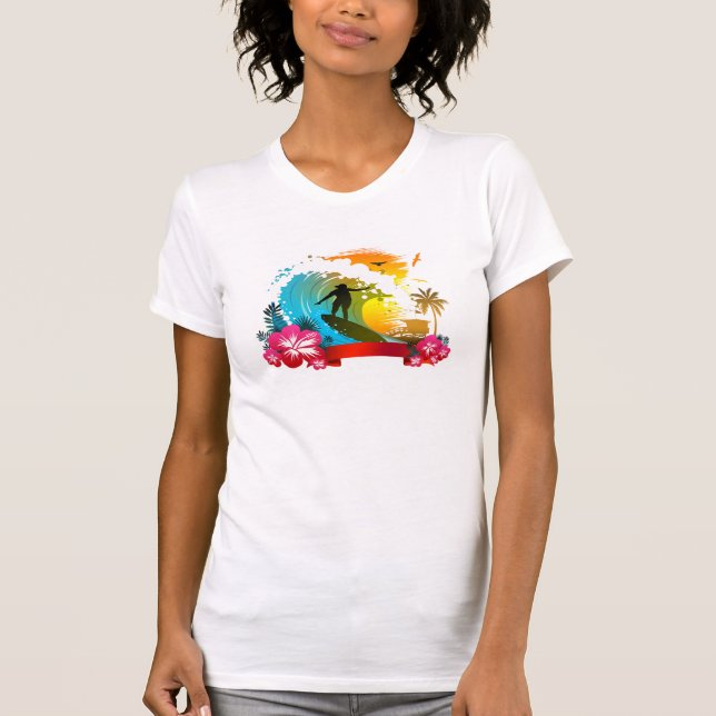Ride the Tide T Shirt (Framsida)