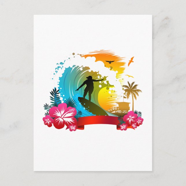 Ride the Tide Vykort (Framsida)