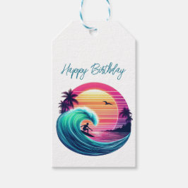 Ride the Wave at Sunset Presentetikett