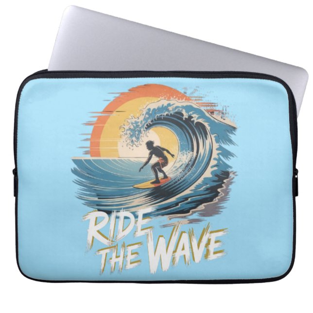 Ride the Wave Laptop Fodral (Framsidan)