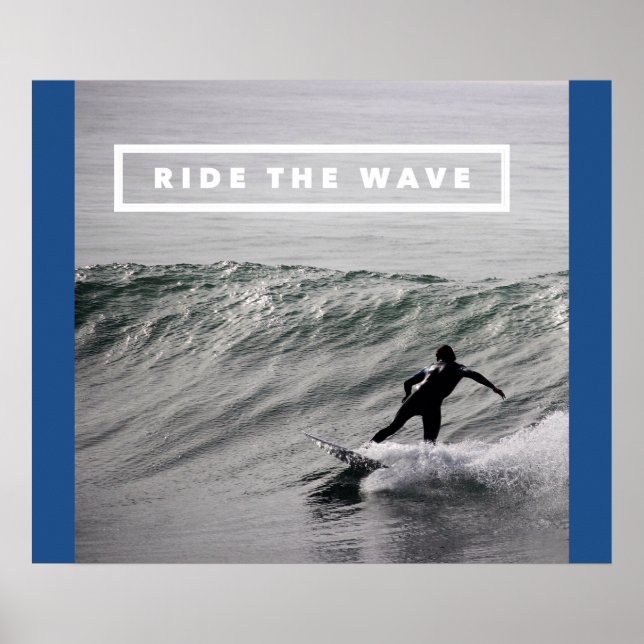 Ride the Wave - Motivational Surfing Video Poster (Framsidan)