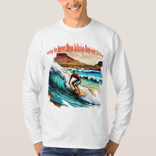 Ride the Wave T Shirt (Framsida)