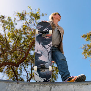 Ride Thrill: Var konst och asfaltkonvergering sker Mini Skateboard Bräda 18,5 Cm