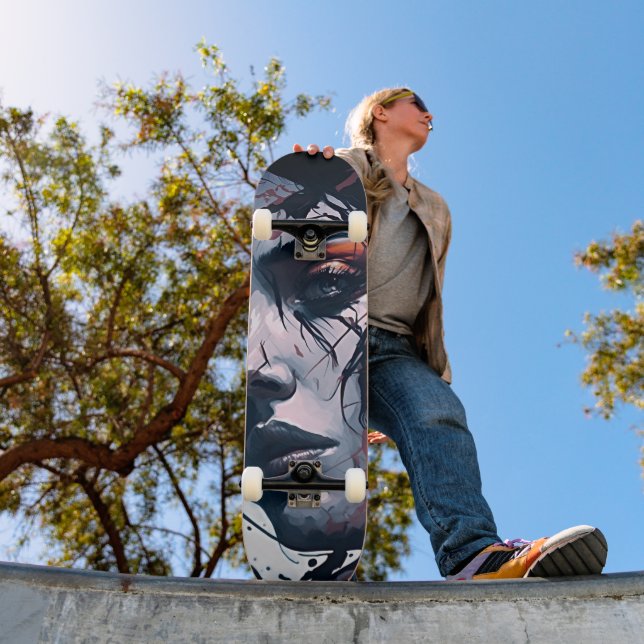 Ride Thrill: Var konst och asfaltkonvergering sker Mini Skateboard Bräda 18,5 Cm (Utomhus 1)