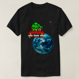 Ride till Mars selfie lustig unik Tee