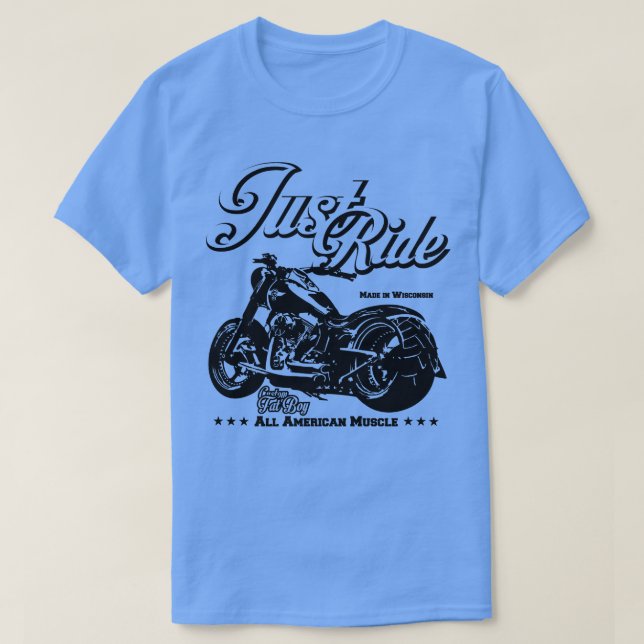 Ride Tjock Boy Anpassningsbar Motorcle 1 T Shirt (Design framsida)