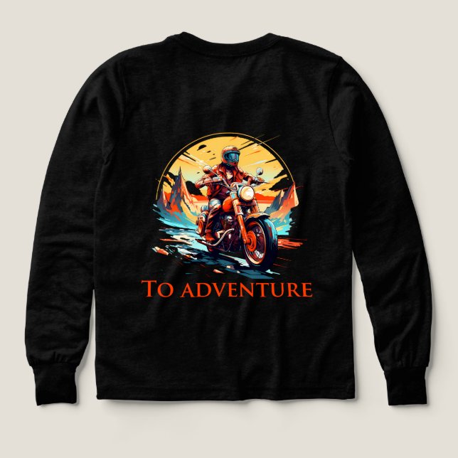 Ride to Adventure T Shirt (Design baksida)