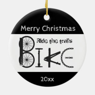 Ride Trail Bike Graffiti inspirationerande jul Julgransprydnad Keramik