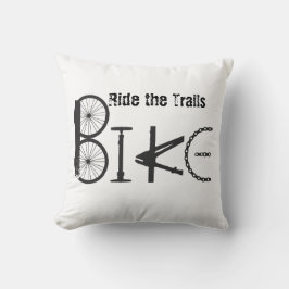 Ride Trails BIKE tillverkad av cykeldelar Kudde