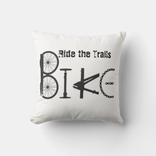 Ride Trails BIKE tillverkad av cykeldelar Kudde