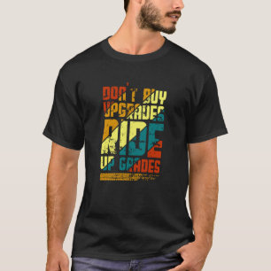 Ride Up Klass, Bicycle Mountain Bike Rider Black T Shirt