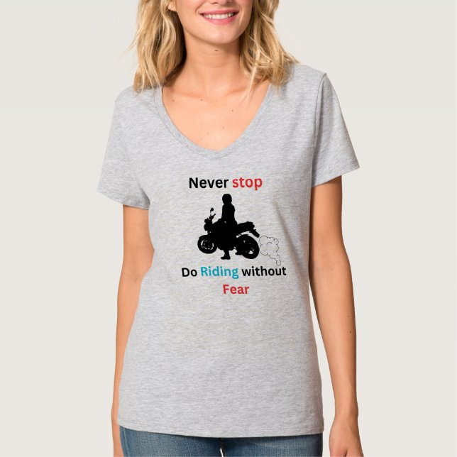 Ride utan rädsla för födelsedag t shirt (Framsida)