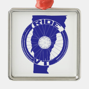 Ride Vermont Julgransprydnad Metall