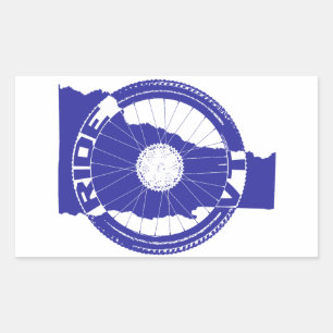 Ride Vermont Rektangulärt Klistermärke