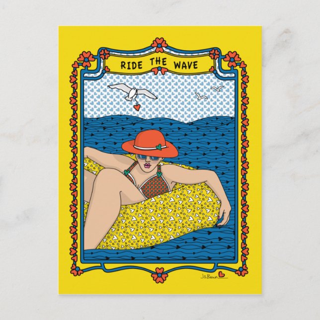 Ride Wave_B_-vykort Vykort (Framsida)