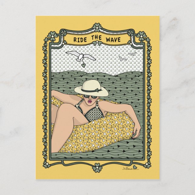 Ride Wave_C_-vykort Vykort (Framsida)