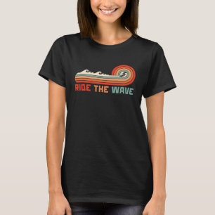 Ride Wave Retro Surfing Surfing T Shirt