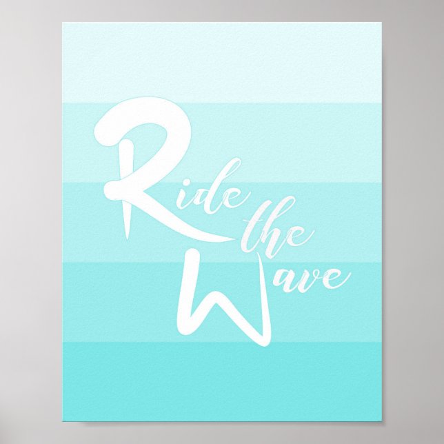 Ride Wave Wall Art Poster (Framsidan)