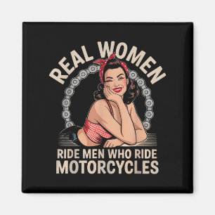 Ride Women Ride Manar som ride Motorcyklar Biker B Magnet