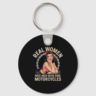Ride Women Ride Manar som ride Motorcyklar Biker B Nyckelring
