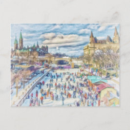 Rideau Canal Ottawa Kanada Vykort