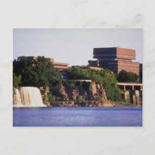 Rideau Falls och Pearson Byggnad, Ottawa, Ontario Vykort
