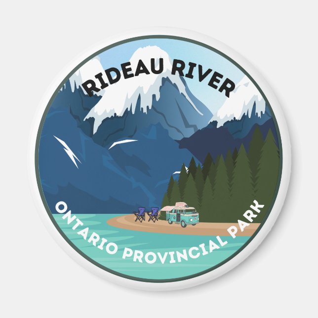 Rideau River Ontario Provinspark Magnet (Framsidan)