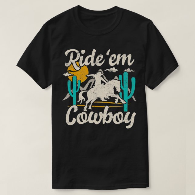 Ride'em cowboy casual chic graphic for women funny t shirt (Design framsida)
