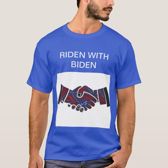 Riden med Biden Manar Basic Mörk T-shirt (Framsida)