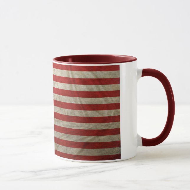 Riden ut amerikanska flaggan mugg (Höger)