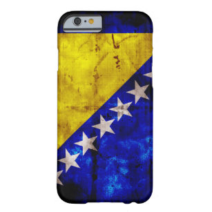 Riden ut Bosnienflagga Barely There iPhone 6 Skal