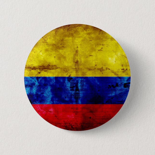 Riden ut Colombia flagga Knapp (Framsida)