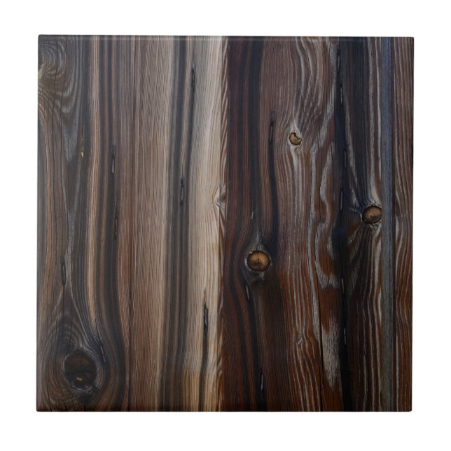 Riden ut gammal Wood väggstruktur Kakelplatta (Framsidan)