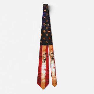 Riden ut rostig amerikanska flaggan slips